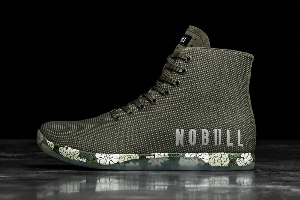 Baskets Montantes NOBULL Homme Vert - Chaussures NOBULL High-Top Succulent Superfabric,France (6382-